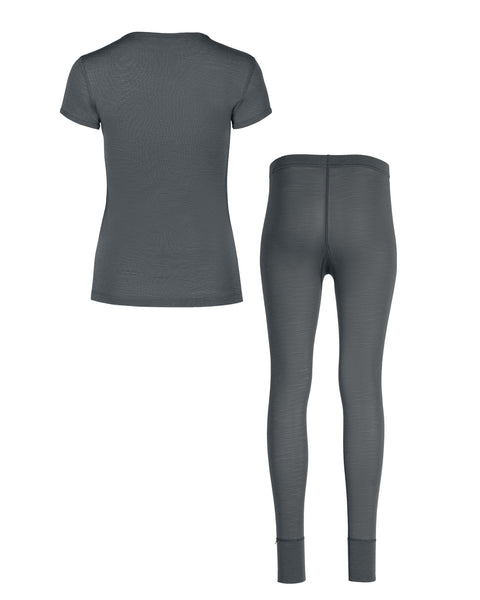 Imagen del conjunto de camiseta de manga corta y mallas para mujer