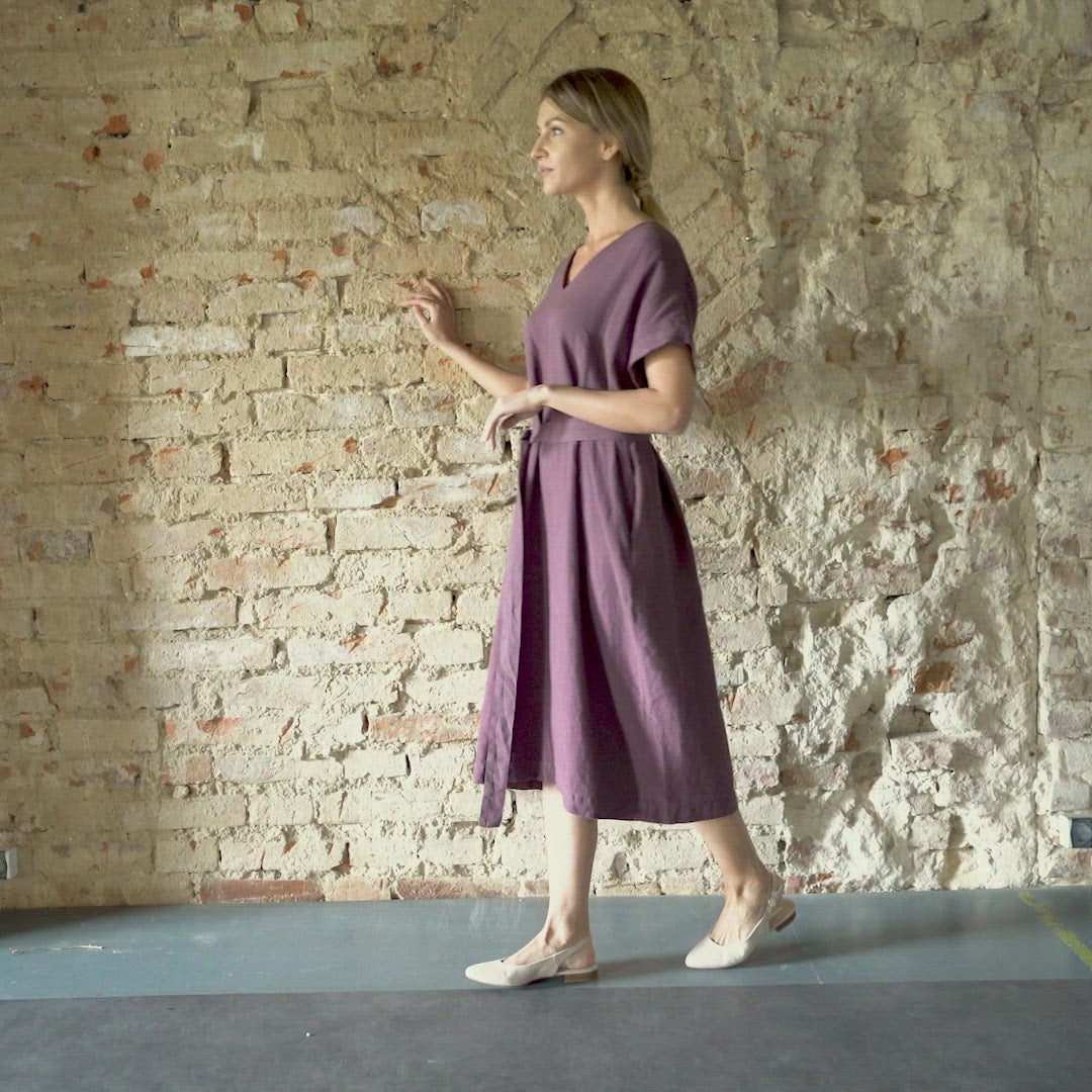 Vestido Suelto Joelle Sombra Púrpura