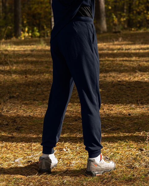 Pantalones deportivos tipo jogger para hombre 250gsm Azul oscuro